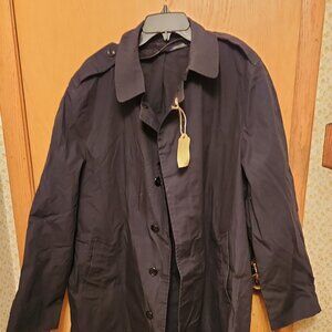 United States Navy Men's Uniform-All weather Navy Coat. Size 40XL. Color Navy.
